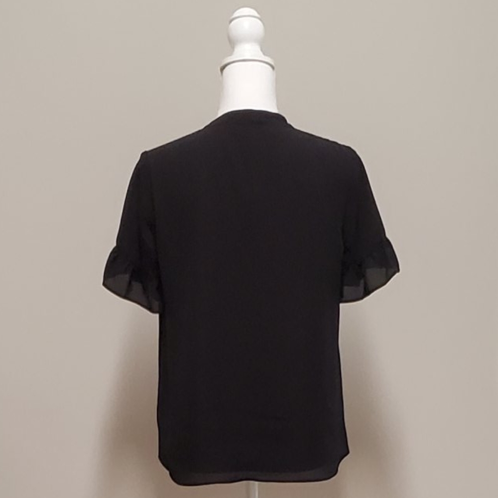 [The Limited] SS Pleated VNeck Blouse - Picture 5 of 7
